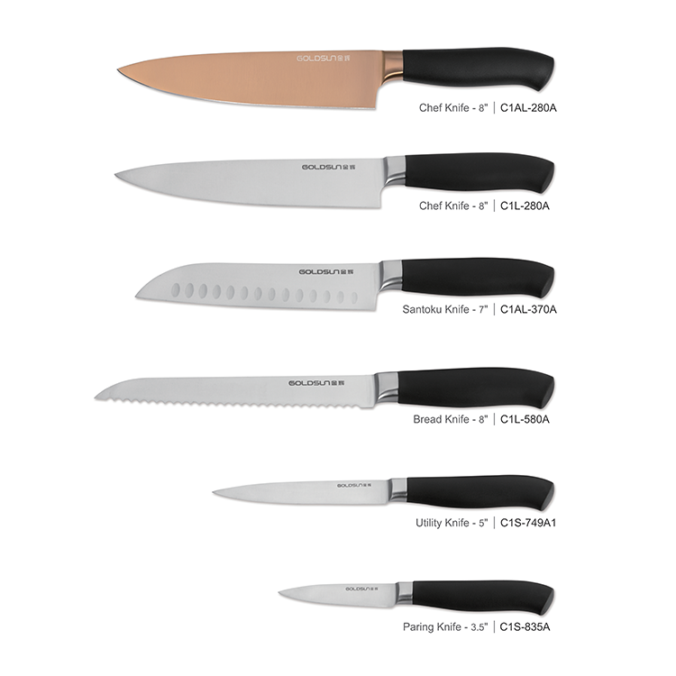 rose gold knife set roséguld knivset