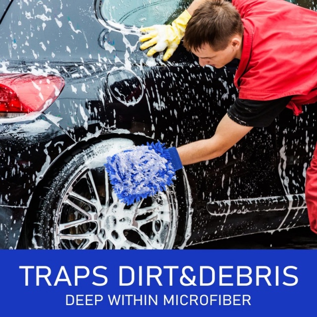Microfiber Car Washing Gloves (3) マイクロファイバー洗車手袋 (3)