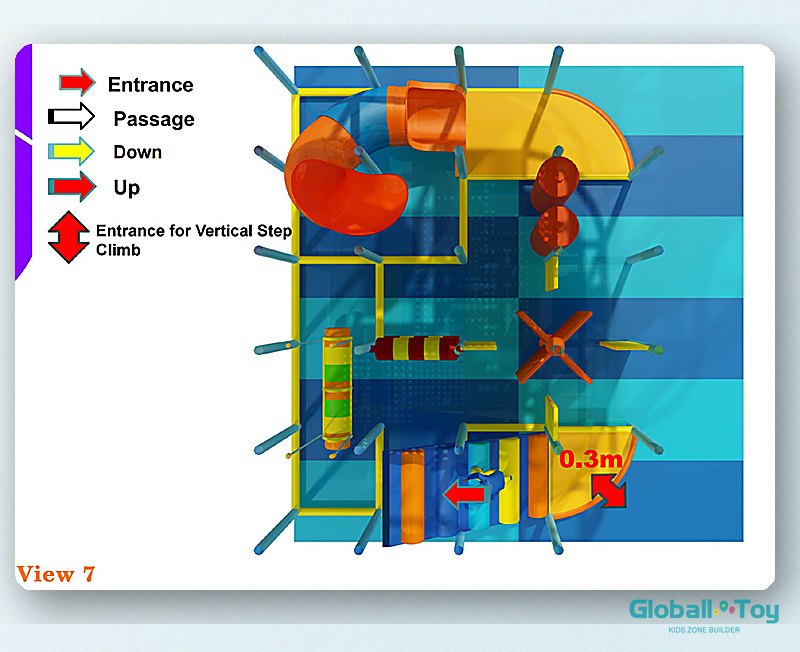 indoor-playground-layout-top-view-circulation-plan-6-1m-4-88m Indoor-Spielplatz-Layout-Draufsicht-Umlaufplan-6-1m-4-88m