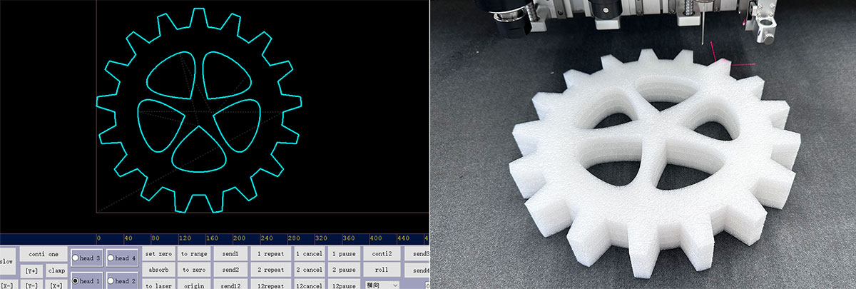 foam-cutting-machine stroj na řezání pěny