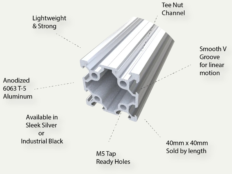 aluminum extrusion linear rail_1 Linearschiene aus Aluminium-Strangpressprofil_1