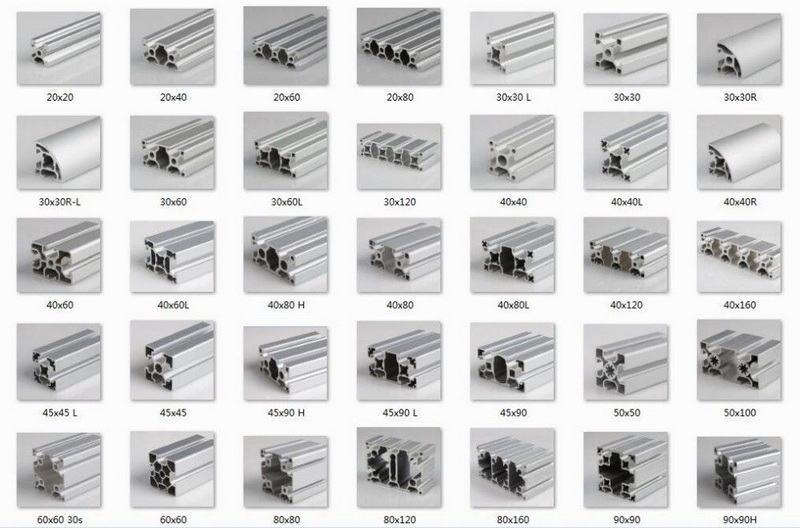 standard aluminum extrusion profiles_4 karaniwang aluminum extrusion profiles_4