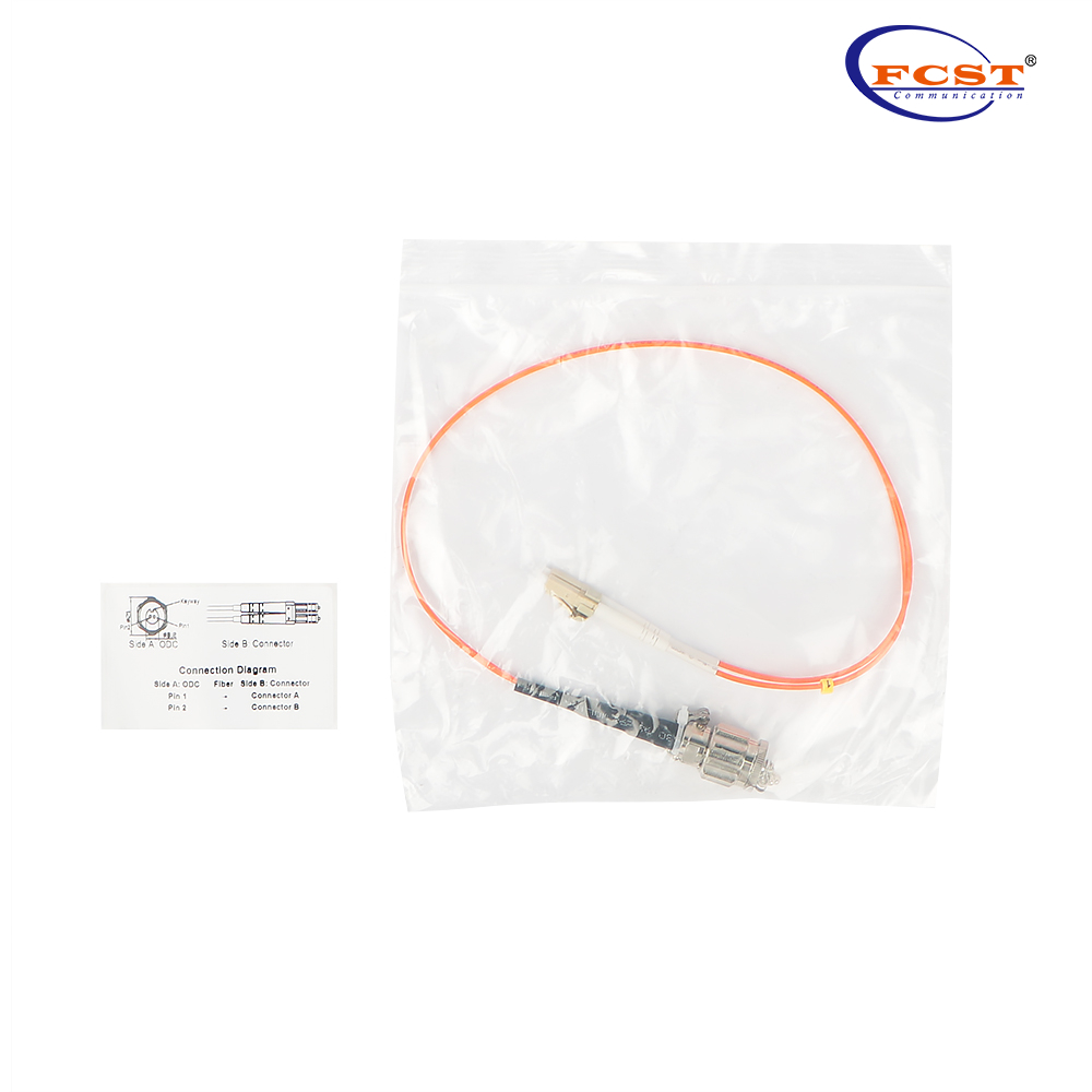 ODC (femenino) -lc dúplex MM 50125 0.5m Cable de parche ODC