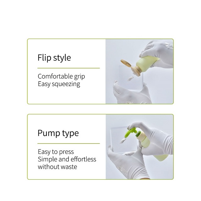 HDPE soft touch plastic lotion bottles زجاجات محلول بلاستيكية ذات ملمس ناعم HDPE