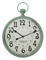 antique light green large metal wall clocks with MDF