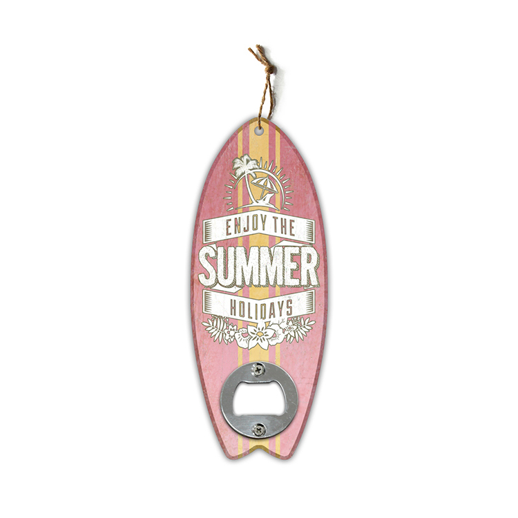 1Pc Vintage Surfboard Shapes Wall Bottle Openers Bar Restaurant Wall Decor MDF Ornaments