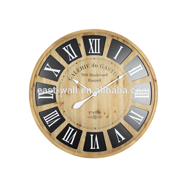 Wholesale Modern Living Sublimation Wooden Wall Clock Custom Printing Variety Colors