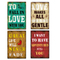 4 Choice Excellent Quality Customize Interior Home Decoration Wooden Plaques Stand
