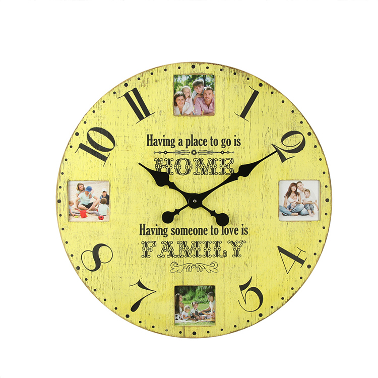 New Design Home Decorative Promotional OEM Wall Clock Without Frame