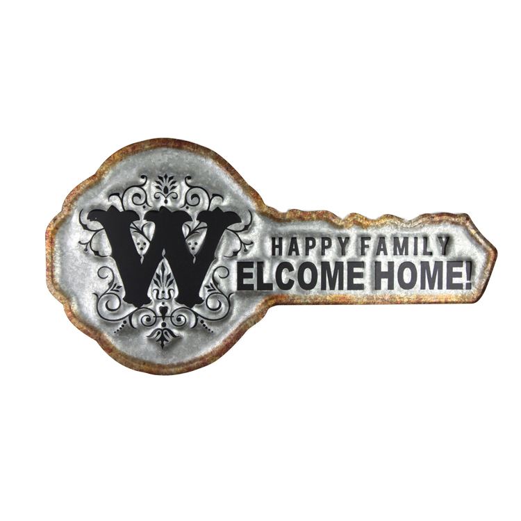 Embossed Retro Small Metal Sign, Wall Art Tin Signs