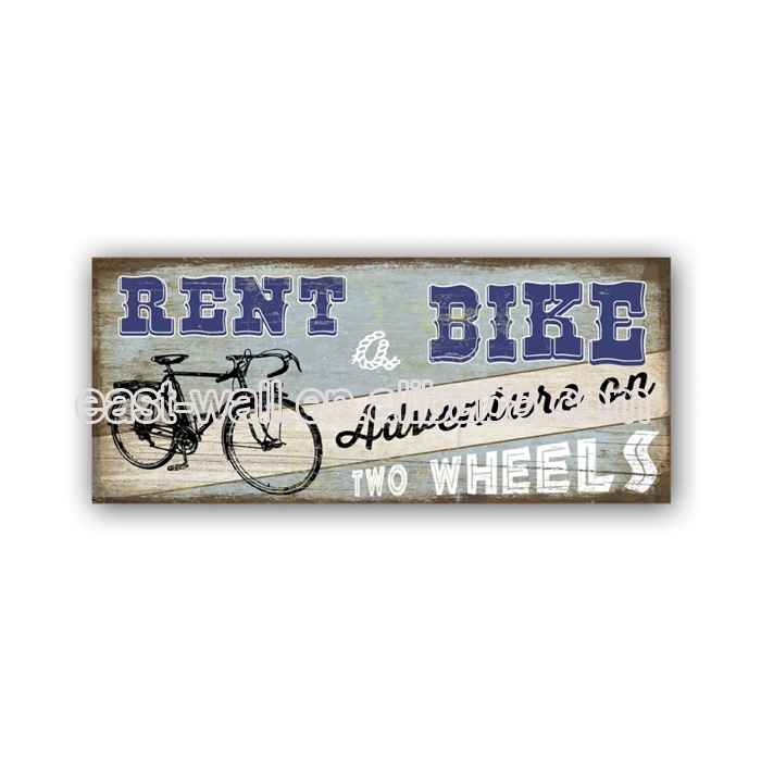 Art Work Craft Letter Plaque Metal Signs Custom Advertising Hanging Bike Image