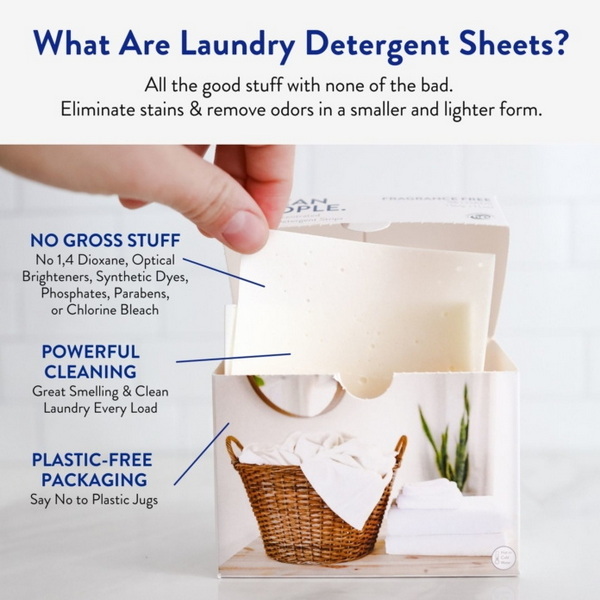 Laundry Detergent Sheets Vs Liquid Detergent Tøjvaskemiddelark vs flydende vaskemiddel