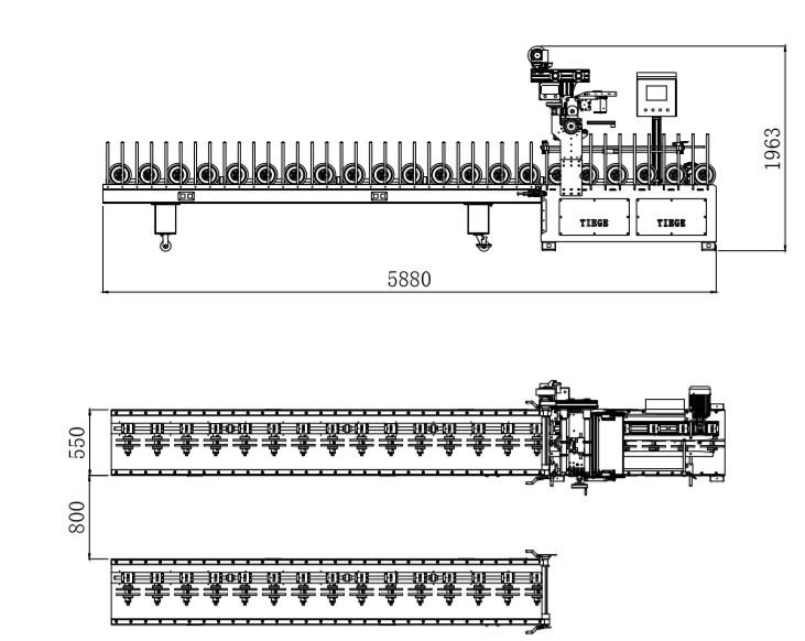 WPC Flooring Profile Wrapping Machine WPC የወለል ንጣፍ መገለጫ መጠቅለያ ማሽን