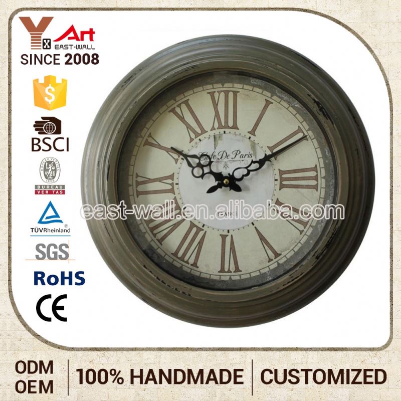 New Arrived Cheap Price Good Design Customization Vintage Metal Clock Double Side