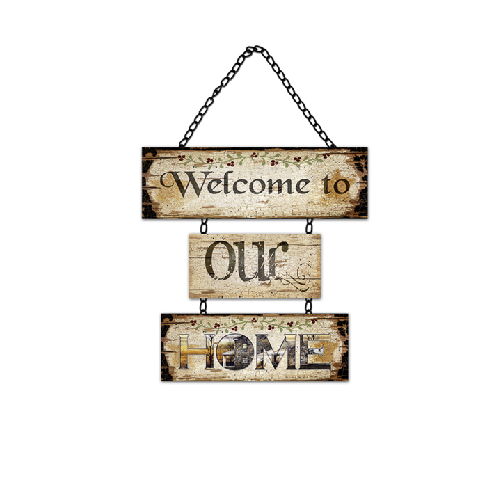 High Quality Home Decor Customized Size Handmade Wood Hello Sign, Hello Welcome Sign Wooden