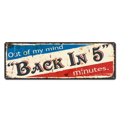 Wholesale Custom Made Fashion Household Vintage Decorative Small Metal Tin word Signs