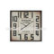 Modern Iron Decorative Rustic Craft Photo Frame Square Wall Clock