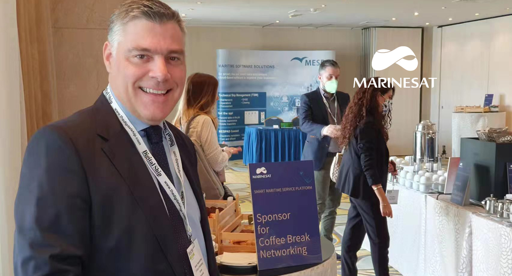 Marinesat participó en la Conferencia de Primavera de Atenas como patrocinador de la nave digital como patrocinador