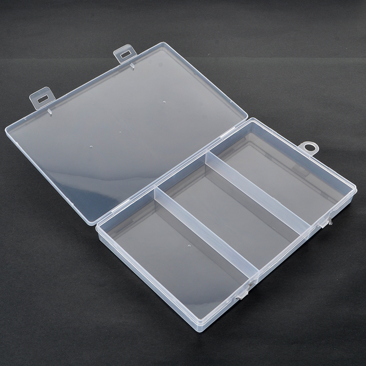 3 Grid Plastic Organizer Box 18x11.5x1.9cm
