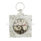 Wholesale Custom Logo Beautiful White Wrought Iron Large Wall Clock