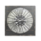 Black Color Antique Wooden Wall Clock One Second Accuracy Square Wall Clock