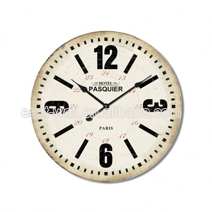 Competitive Price Custom Design Iron Office Clock Wall