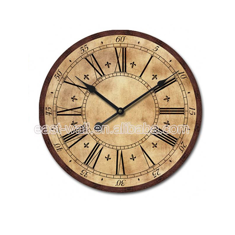 Price Cutting Home Decoration Mdf Wall Hotel Clock With Chimes