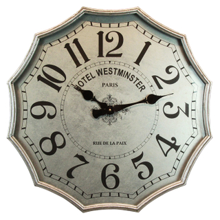 New Product Type Modern Pendulum Silver Wall Clock