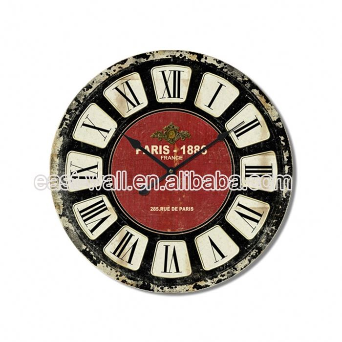 Good Price Old Fashioned Mdf Sound Decorative Wall Clock Seconds For Living Room