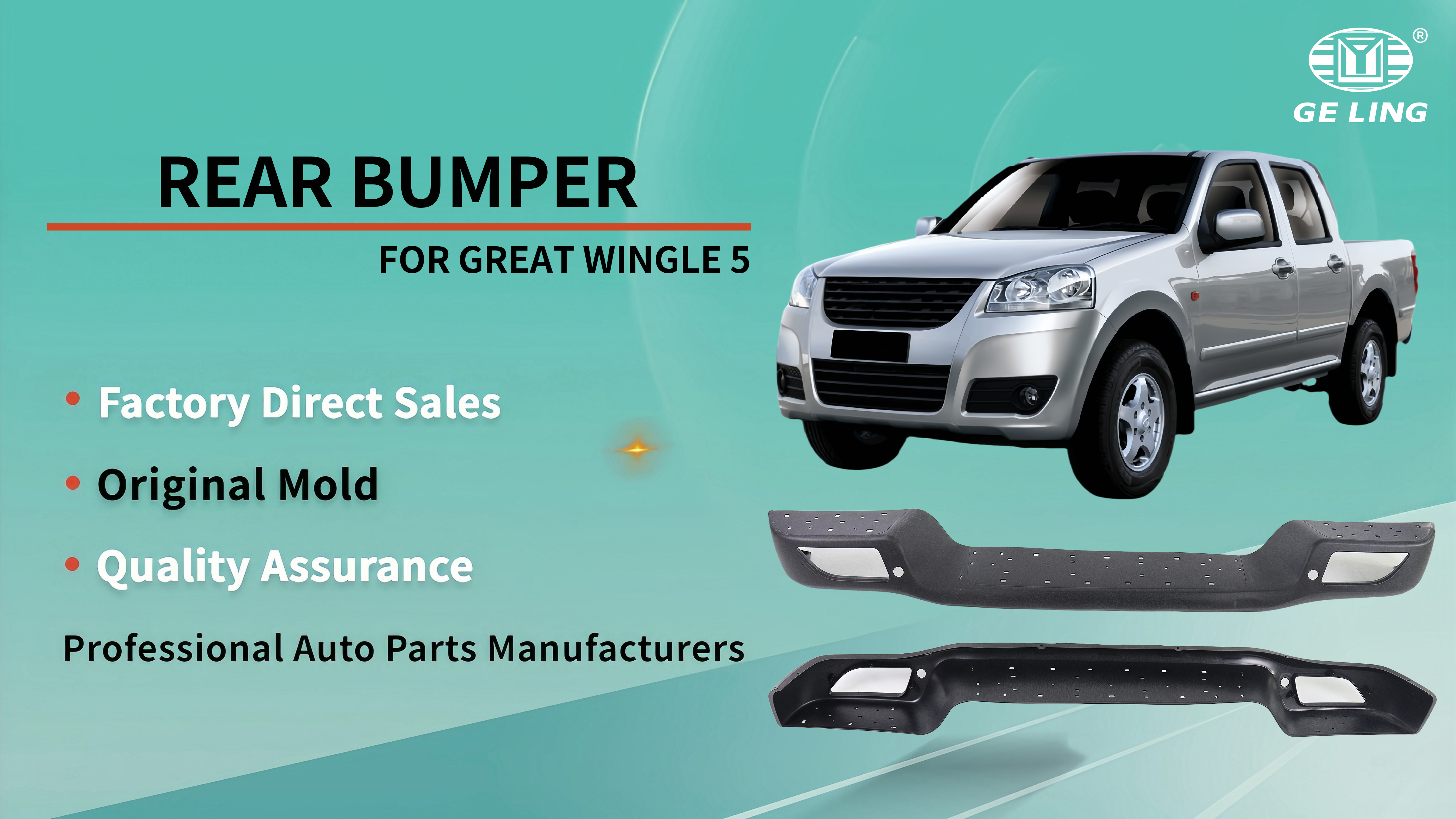 Great Wall Wingle 5 Rear Bumper Pare-chocs arrière Great Wall Wingle 5