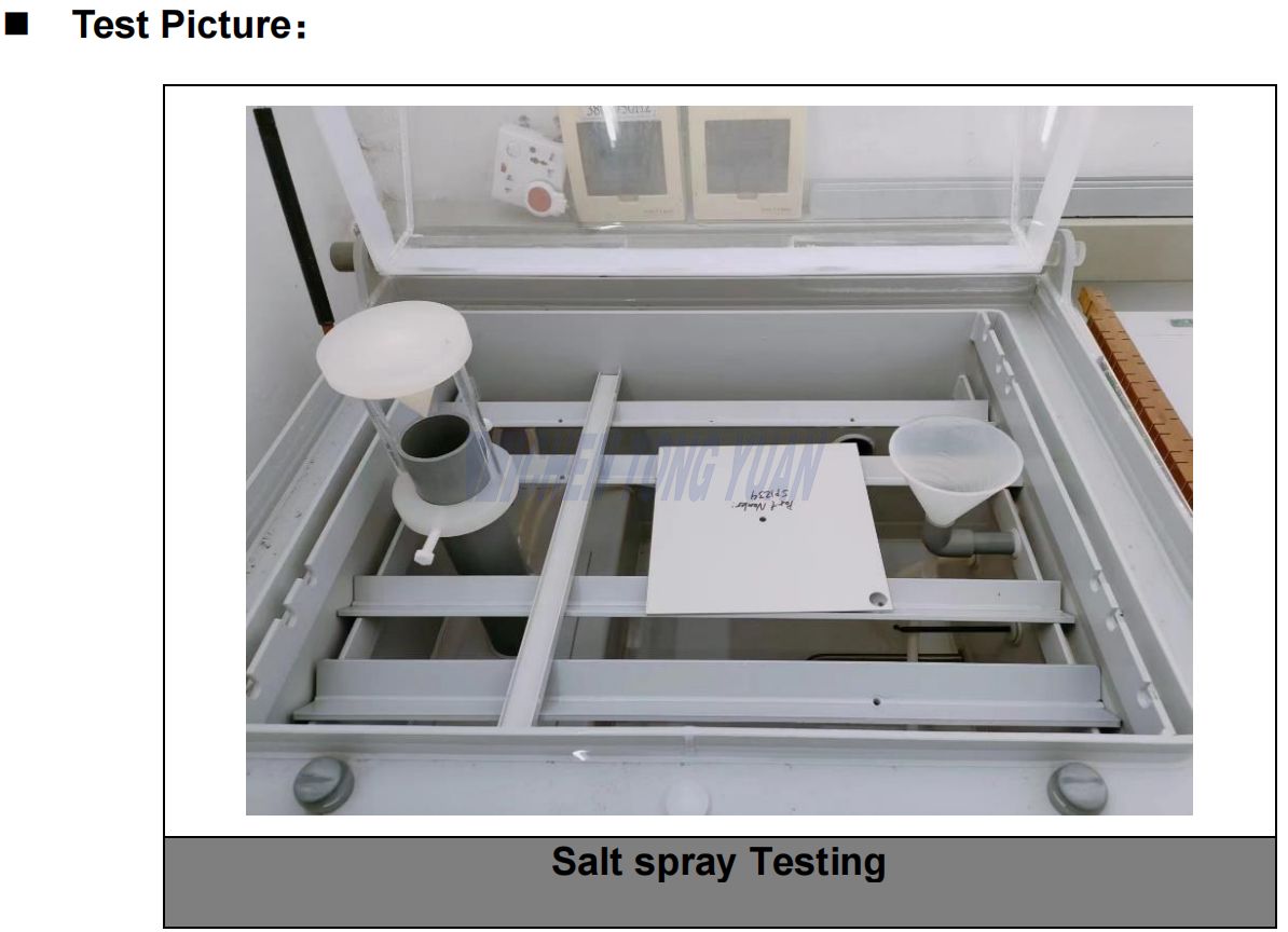 Salt Spray Testing Testování solným sprejem