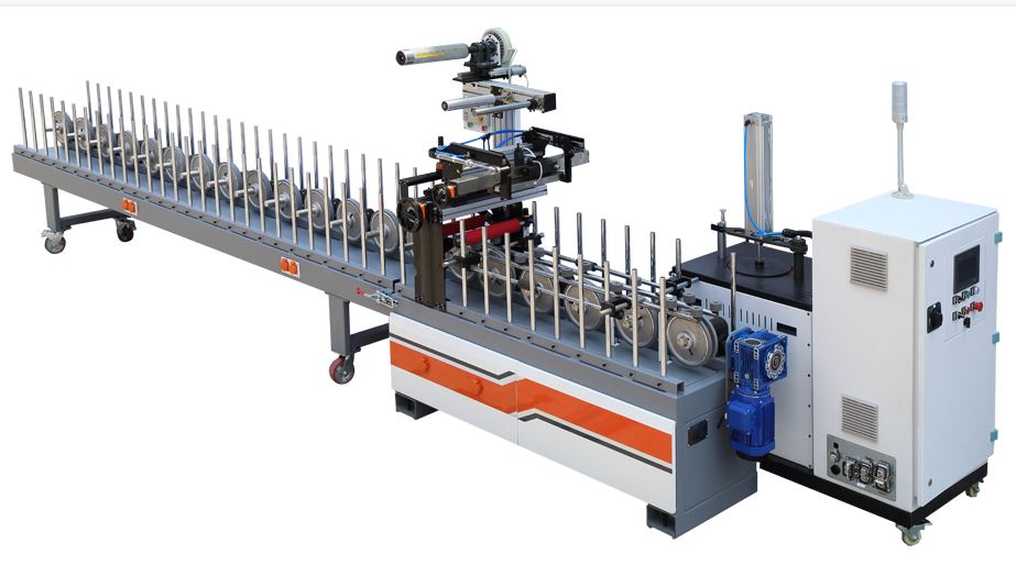 veneer profile wrapping line የቬኒየር ፕሮፋይል መጠቅለያ መስመር
