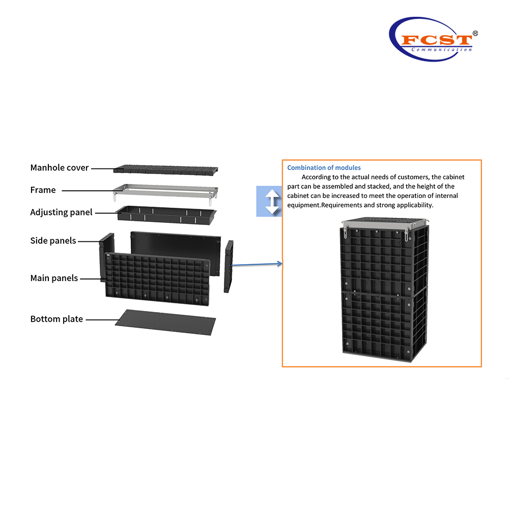 Material SMC Durable ensamble el pozo de cámara de manejo de telecomunicaciones para telecomunicaciones