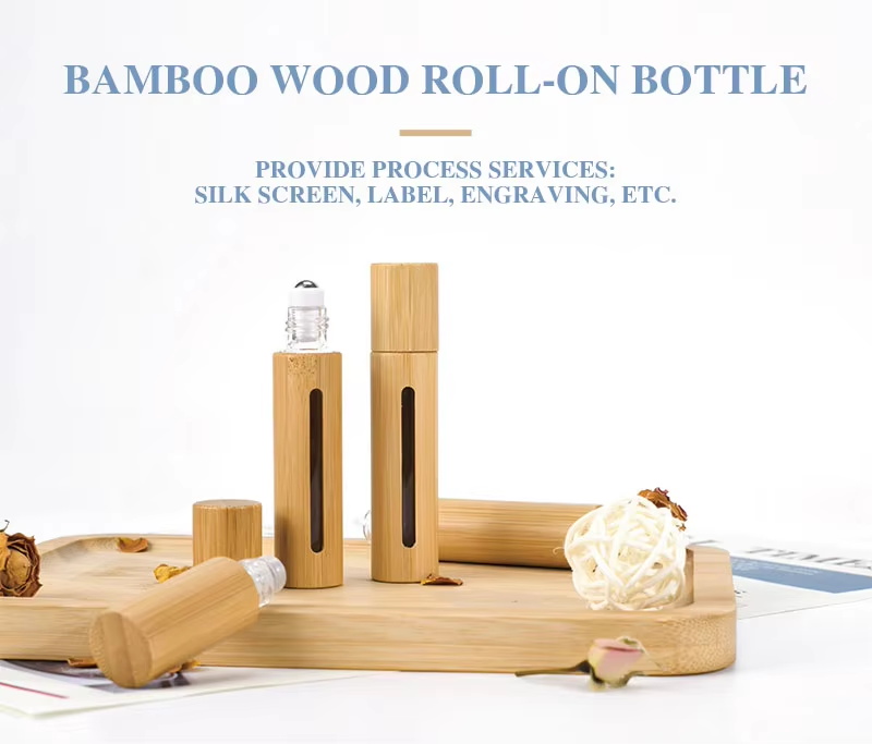 Bamboo Wood Roll on Bottle Bamboehoutrol op fles