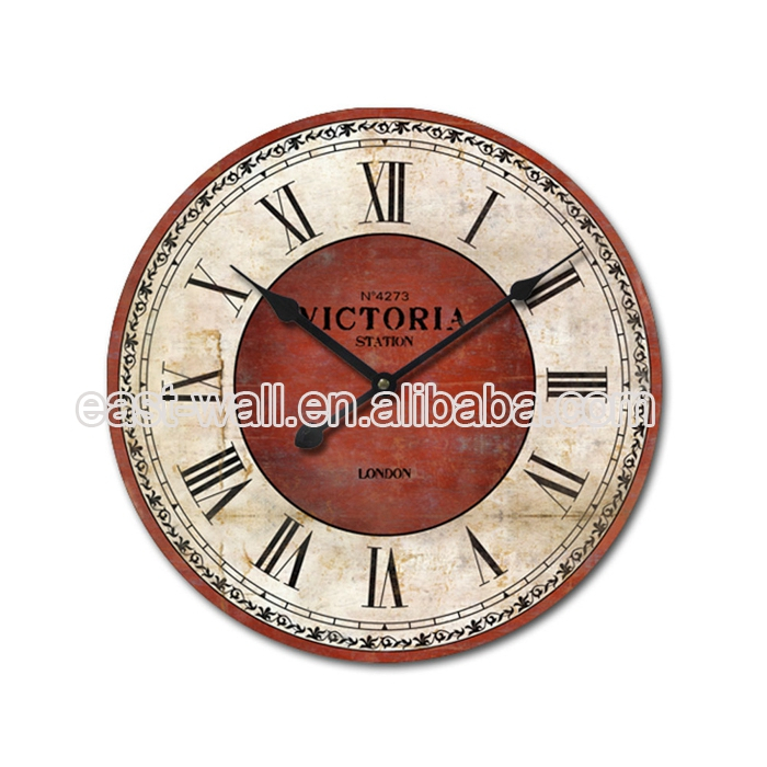 Various Design Retro Iron Wall Fashion Clock Engine
