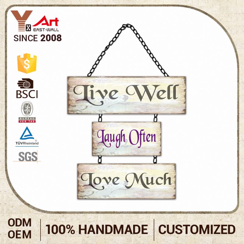 Good Quality Custom Printing Metal Craft Designs Wall Decors Signs With Text