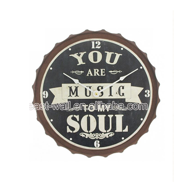 Make To Order Home Decoration Antique Iron Oversized Wall Clocks