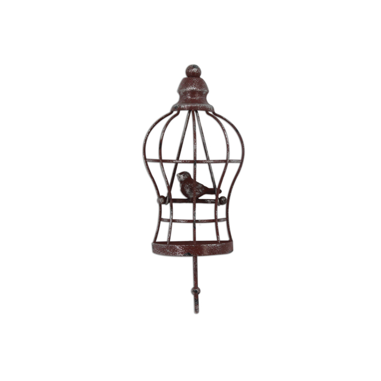 New Style Decorative Bird Wrought Iron Wall Hanging Designs Hook