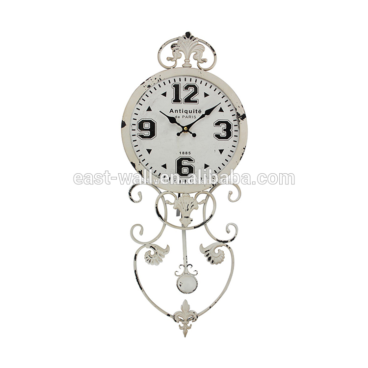 Large Home Decorative Violin Shape Wall Decor Wall Clocks with Pendulums