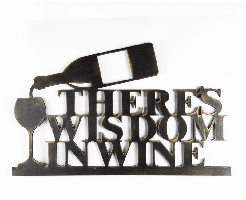 Hot Selling Factory Wholesale Simple Style Fashion Beautiful Large Wine Rack Board Wall Hanging