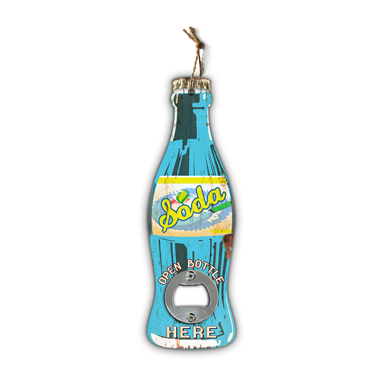 Wholesale Custom Wall Hanging MDF Craft Beer Wall-mounted Bottle Opener