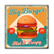 Custom design wall art restaurant food theme decorative small metal plaque for wall decor