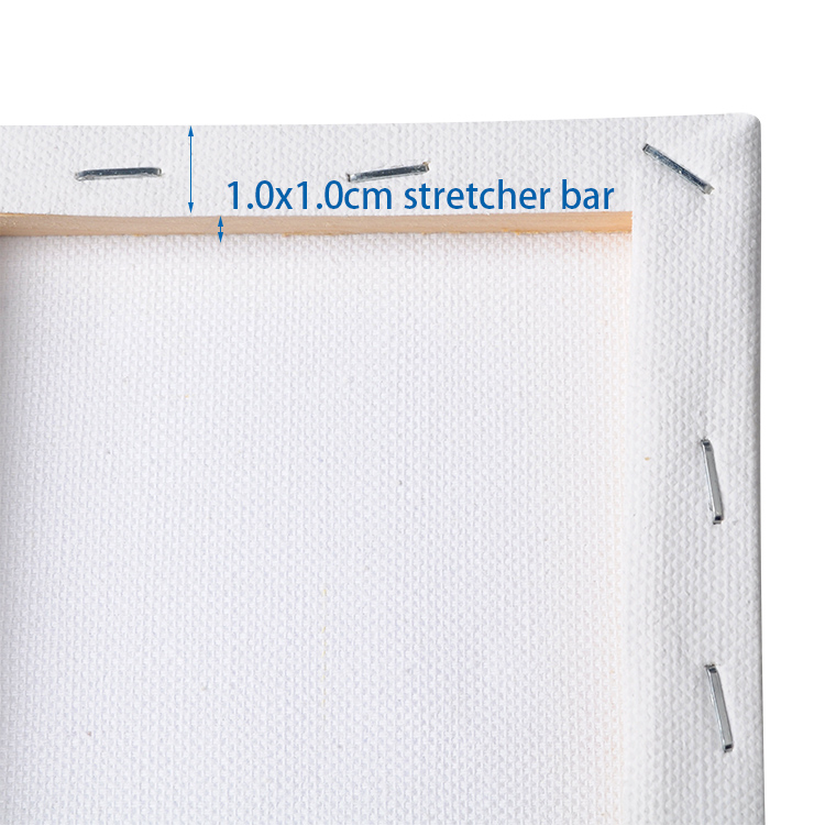 Mini Stretched Canvas 1.0x1.0cm Bar 380gsm Primed Cotton Canvas