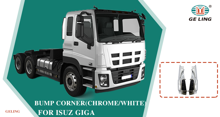 Isuzu Giga Chrome Bumper Corner Esquina de parachoques cromada Isuzu Giga