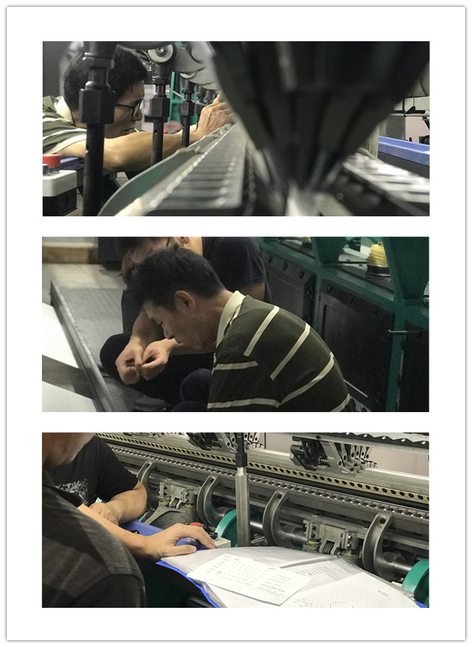 Double Needle Bar Machine Installation & Training Installation und Schulung der Doppelnadelstangenmaschine