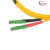E2000APC-E2000APC Cable de conexión de fibra óptica a dos caras SM 2m PVC 2.0mm