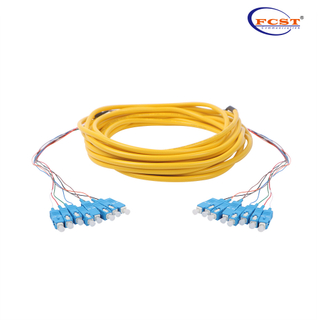 Cable de conexión en paquete FO 8 núcleos SCUPC a SCUPC SM 10 metros