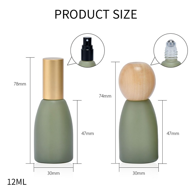 Glass Perfume Essential Oil Roller Bottle زجاجة دوارة من الزيوت العطرية الزجاجية