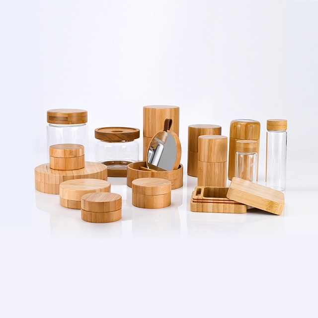 Customized Wooden Bamboo Bath Salt Gifts Boxes Boîtes cadeaux personnalisées en bois pour sel de bain en bambou
