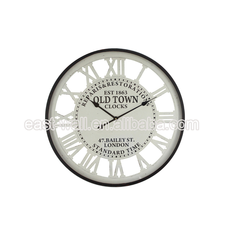 Cost Effective Custom Rustic Creative Blank Iron Wall Clock